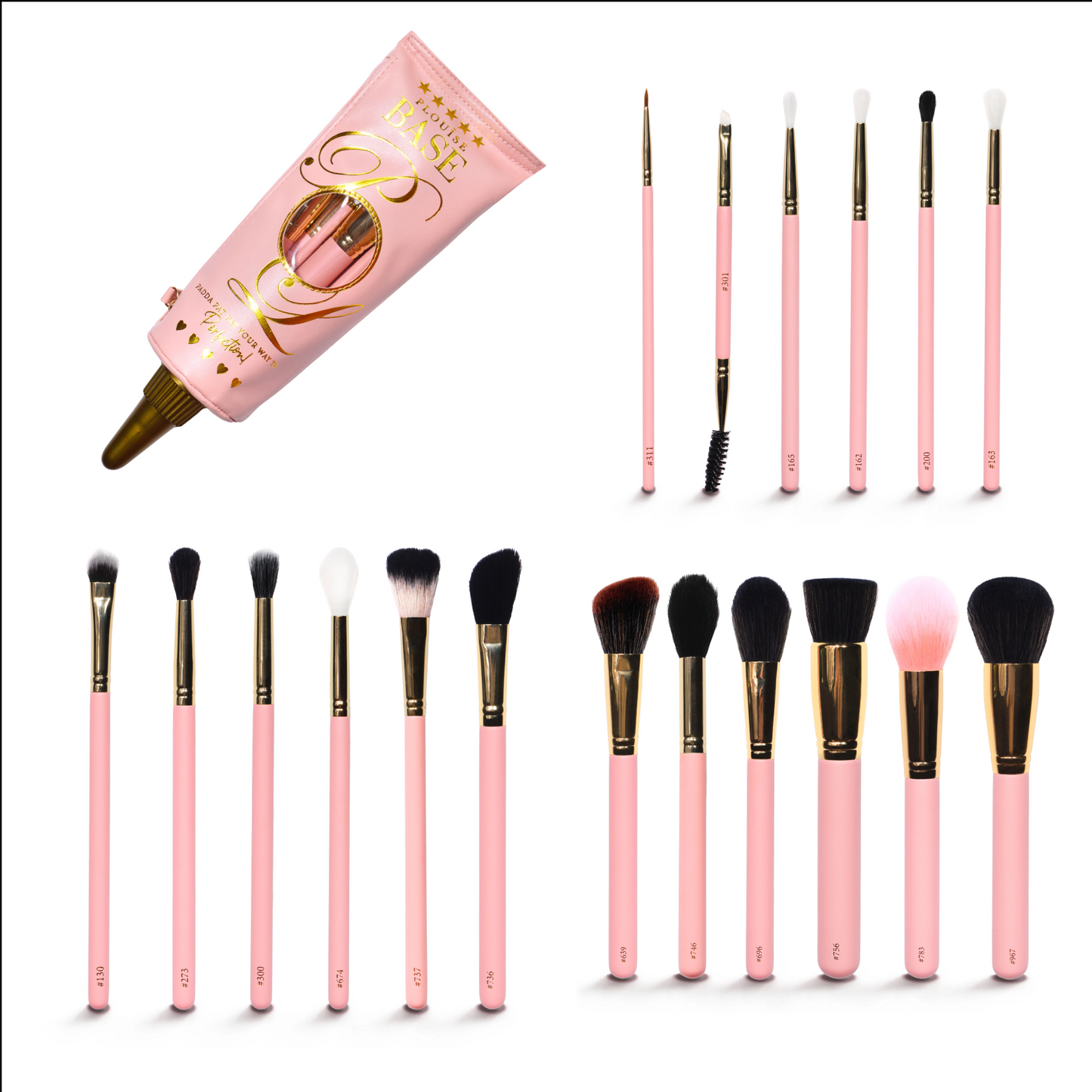 P.Louise Base Makeup Bag Brush Set (18pc)