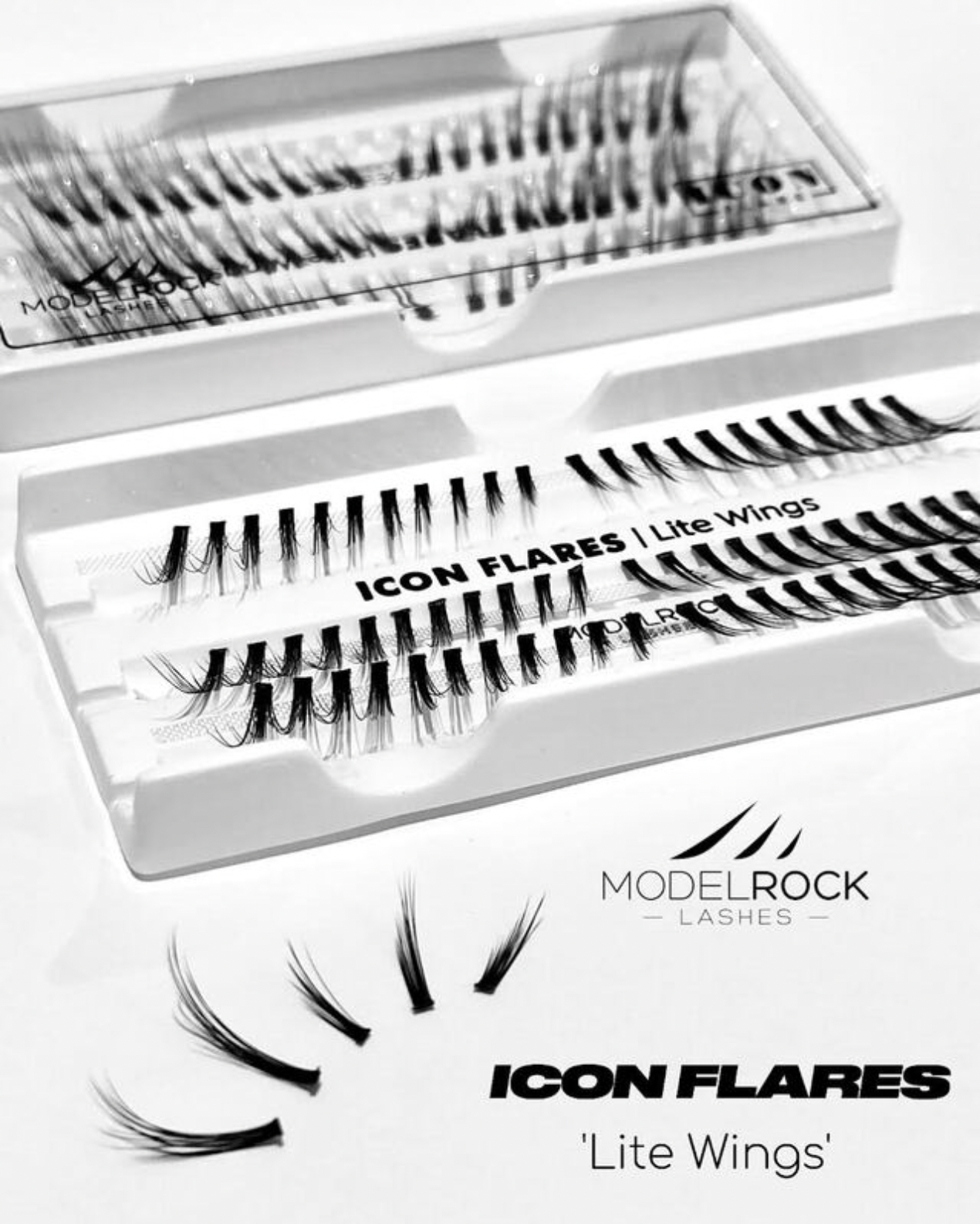Model Rock Icon Flares Individual Lashes - Lite Wings