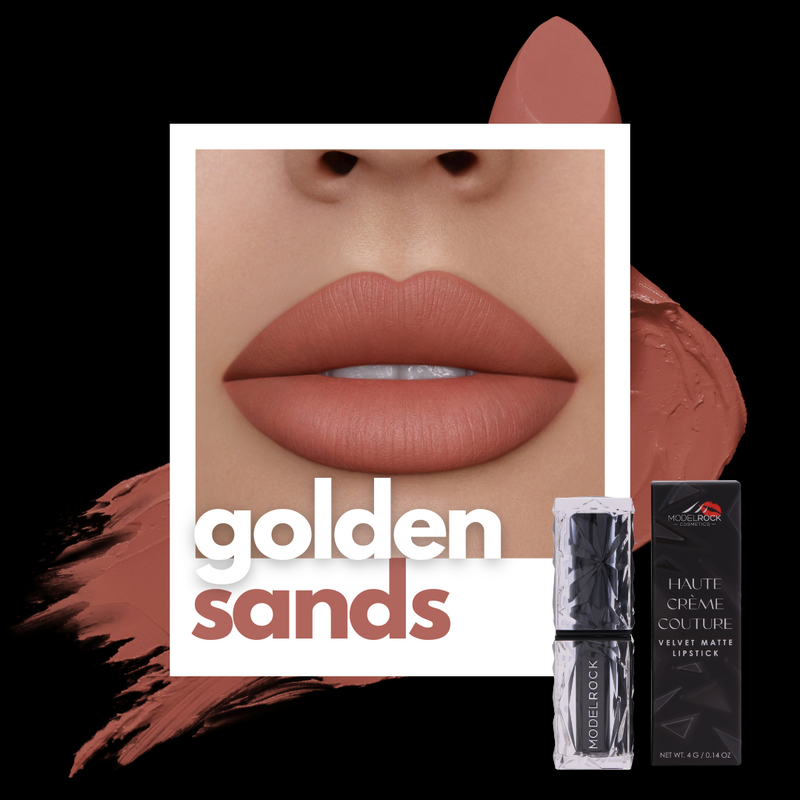 MODELROCK HAUTE CRÈME COUTURE Velvet Matte Lipstick | 'GOLDEN SANDS'