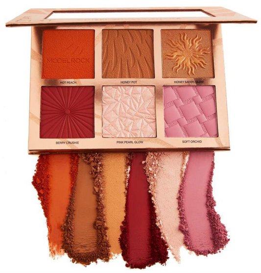 6-Shade Face Palette 'HOT & SNATCHED' | ModelRock Cosmetics