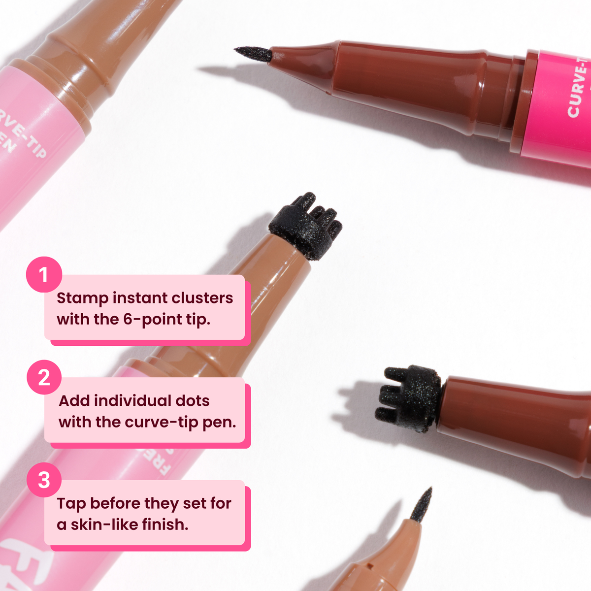 Rude Cosmetics Faux Real Freckle Pen - Dark Brown